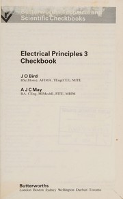 Electrical principles 3 checkbook