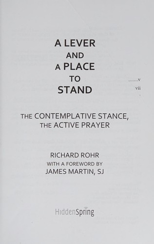 A lever and a place to stand
