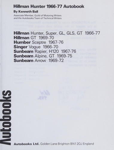 Hillman Hunter 1966-77 autobook