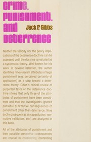Crime, punishment, and deterrence