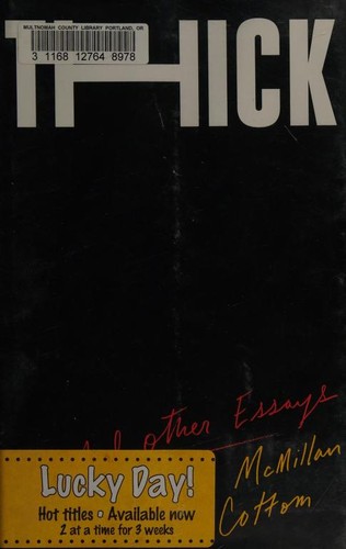 Thick and Other Essays