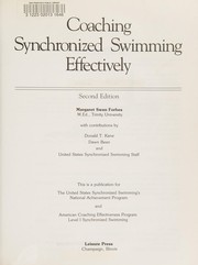 Coaching synchronized swimming effectively