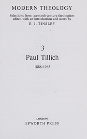 Paul Tillich 1886-1965