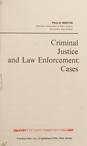 Criminal justice and law enforcement: cases