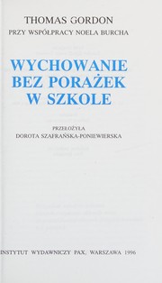 Wychowanie bez porażek w szkole