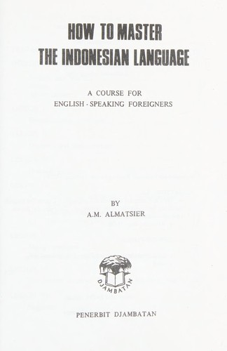 How to master the Indonesian language