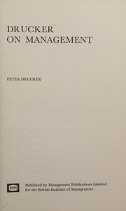 Drucker on management