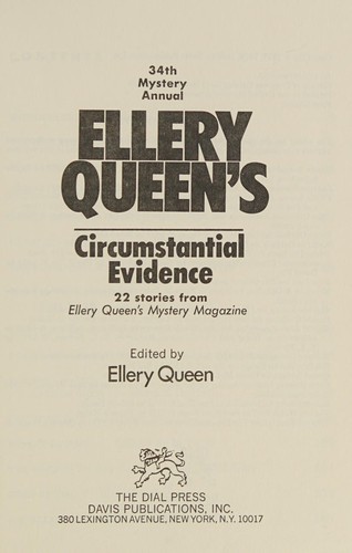 Ellery Queen's circumstantial evidence
