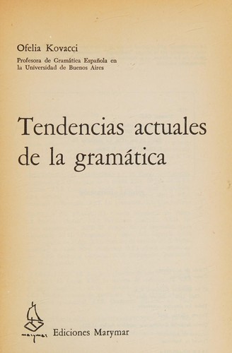 Tendencias actuales de la grama tica