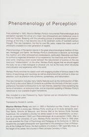 Phenomenology of perception