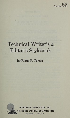 Technical writer's & editor's stylebook