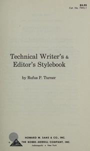 Technical writer's & editor's stylebook