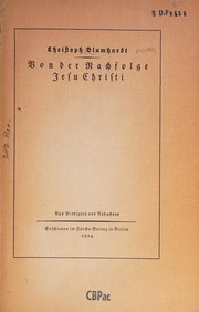 Von der Nachfolge Jesu Christi