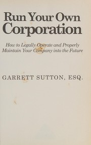 Run your own corporation