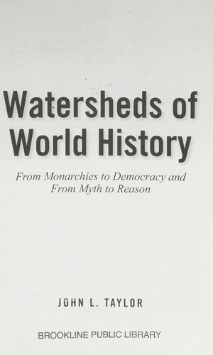 Watersheds of World History