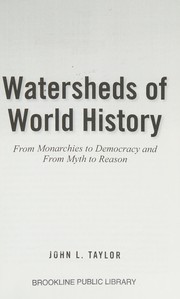 Watersheds of World History