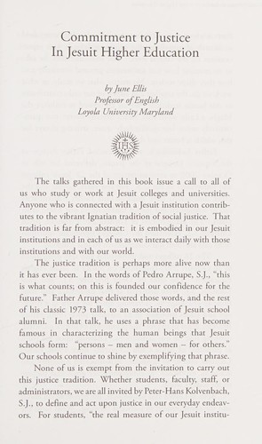 Commitment to justice in Jesuit higher education