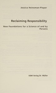 Reclaiming responsibility
