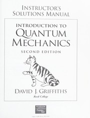 Introduction to quantum mechanics -- Instructor's solutions manual
