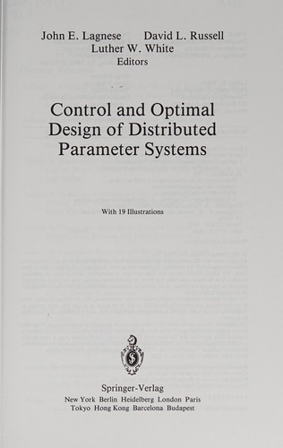 Control and optimal design of distributed parameter systems