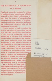 The psychology of perception