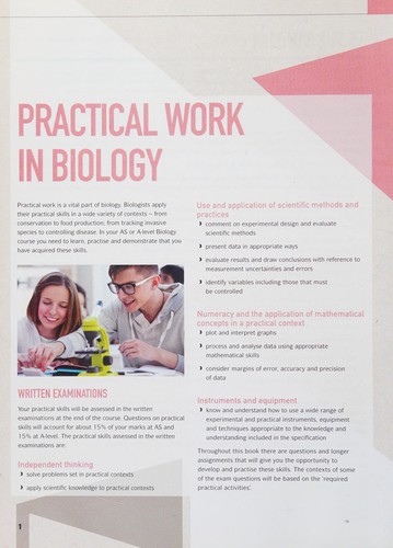AQA a Level Biology Year 1 and AS Student Book