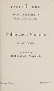 Politics as a vocation