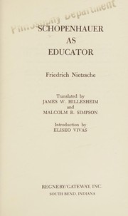 Schopenhauer as educator