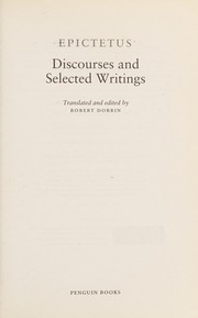 Discourses and Selected Writings