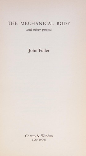 The mechanical body, and other poems