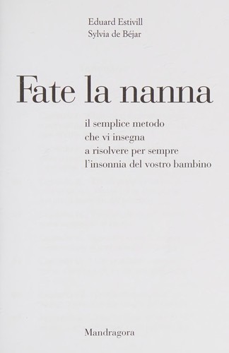 Fate la nanna