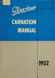 Gloeckner carnation manual, 1952