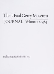 The J. Paul Getty Museum Journal