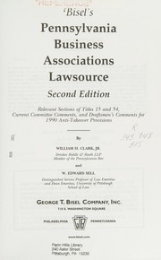 Bisel's Pennsylvania business associations lawsource