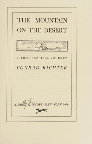 The mountain on the desert