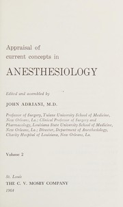 Appraisal of current concepts in anesthesiology