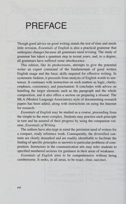 Essentials of English