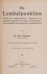 Die Lumbalpunktion