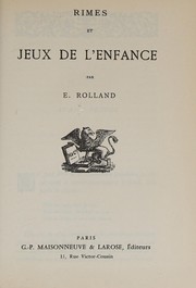 Rimes et jeux de l'enfance