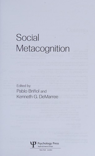 Social metacognition