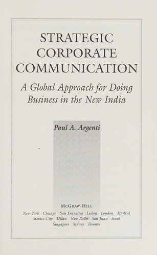 Strategic corporate communications