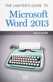 The lawyer's guide to Microsoft Word 2013