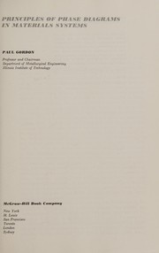 Principles of phase diagrams in materials systems