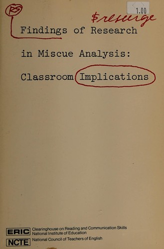 Findings of research in miscue analysis
