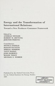 Energy and the transformation of international relations
