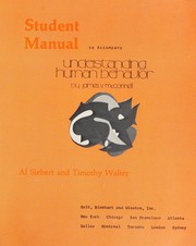 Student manual to accompany Understanding human behavior by James V. McConnell