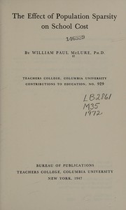The effect of population sparsity on school cost