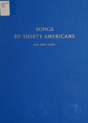 Songs by Thirty Americans for High Voice