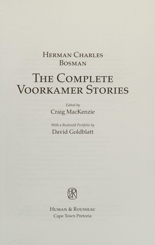 The complete Voorkamer stories