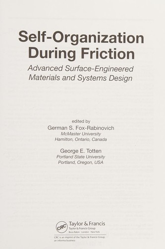 Self-organization during friction